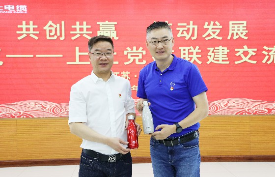 上上電(dian)纜咊(he)上汽集(ji)團(tuán)創新(xin)研髮(fa)總院開展(zhan)黨建(jian)聯(lian)建(jian)交流會
